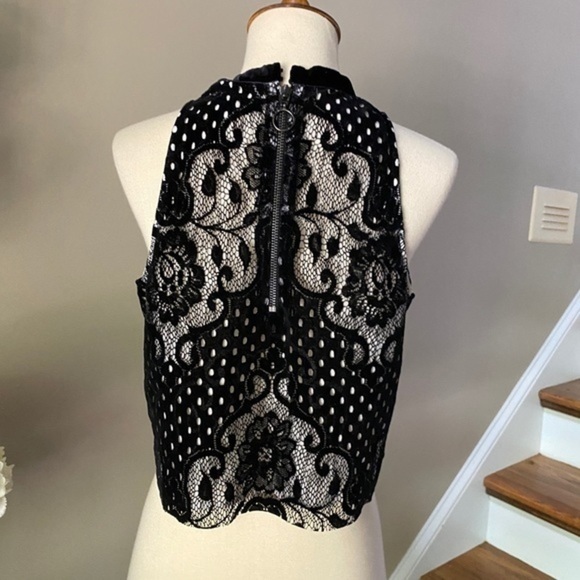 Free People Velvet Lace Black Top - Picture 10 of 11